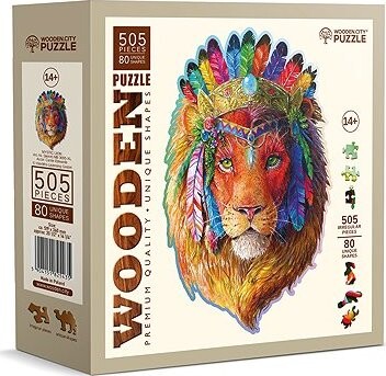 WOODEN CITY Drevené puzzle Mystický lev 505 dielikov