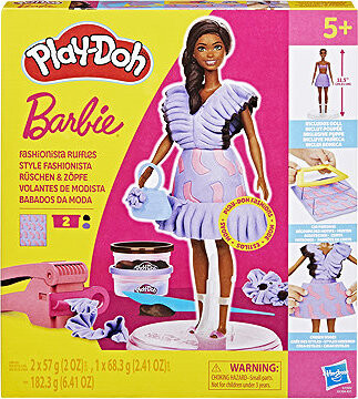 Play-Doh Barbie Návrhár Módne Volániky Bábika s Príslušenstvom