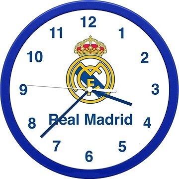 Real Madrid CF: Main logo Nástenné hodiny