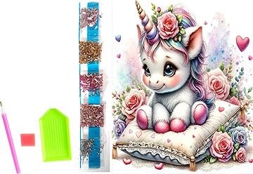 NORIMPEX Květinový jednorožec 23 × 30 cm