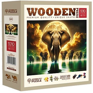 WOODEN CITY Drevené puzzle Slonie sny 1010 dielikov