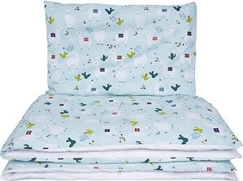 Maceshka Obliečky Basic tlač Lamy mint/biela