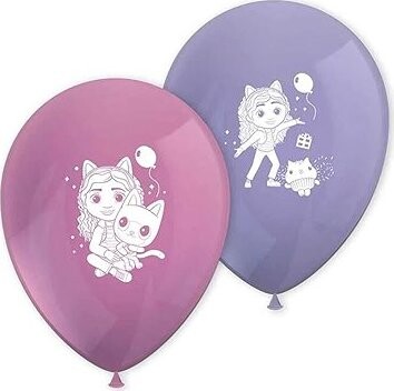 SMART BALLOONS Balóniky latexové Gabinin kúzelný domček, 28 cm, 8 ks