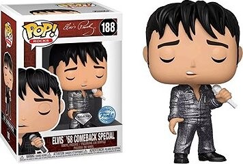Funko Pop! Rocks Elvis Presley Elvis '68 Comeback Diamond 188