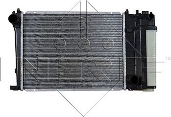 NRF Chladič, chladenie motora 53426