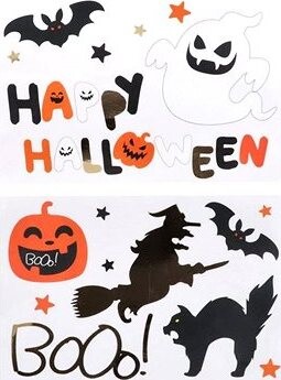 Samolepky Happy Halloween booo! 18 ks