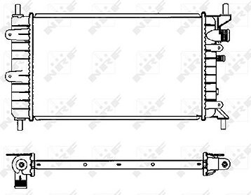 NRF Chladič, chladenie motora 504437