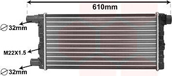 VAN WEZEL chladič, chladenie motora 17002115