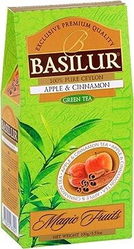 Basilur Magic Green Apple & Cinnamon 100 g papír