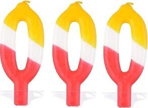 ARPEX Sviečka farebná číslo 0, 3 ks