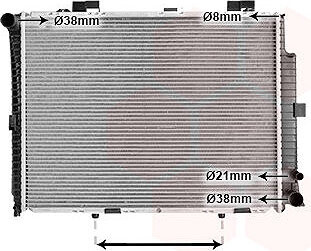 VAN WEZEL chladič, chladenie motora 30002208