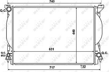 NRF Chladič, chladenie motora 53957