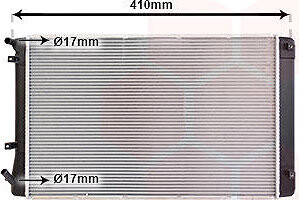 VAN WEZEL chladič, chladenie motora 82012722