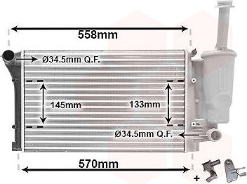 VAN WEZEL chladič, chladenie motora 17002291