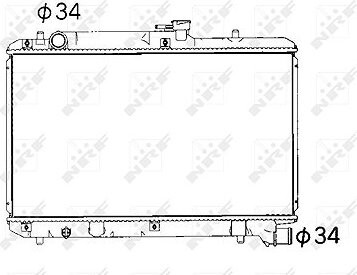 NRF Chladič motora 53351