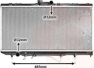 VAN WEZEL chladič, chladenie motora 53002146