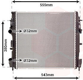 VAN WEZEL chladič, chladenie motora 43002399