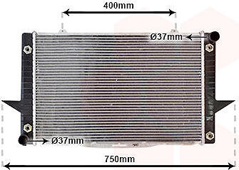 VAN WEZEL chladič, chladenie motora 59002093