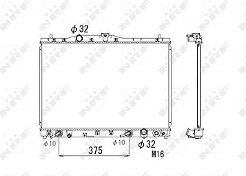 NRF Chladič, chladenie motora 53677