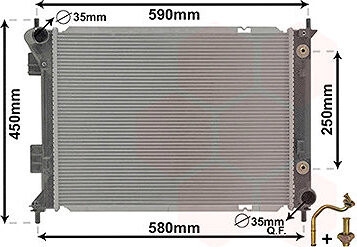 VAN WEZEL chladič, chladenie motora 82012709