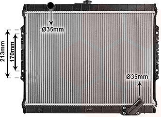 VAN WEZEL chladič, chladenie motora 32002027