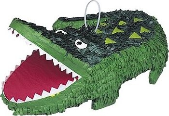 Piňata Aligátor – 20 × 33 × 47 cm – rozbíjacia