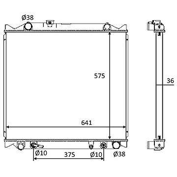 NRF Chladič, chladenie motora 58647