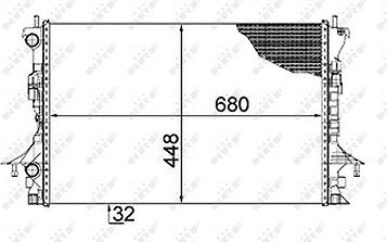 NRF Chladič, chladenie motora 58479