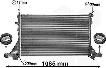 VAN WEZEL chladič, chladenie motora 43002560