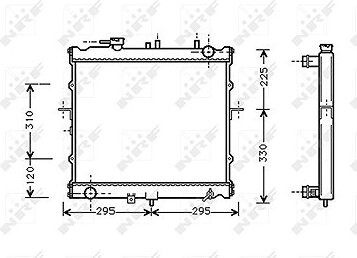 NRF Chladič, chladenie motora 53831