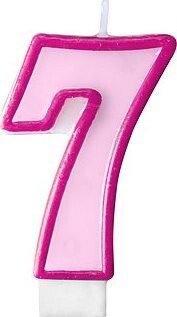 Sviečka narodeninová, 7 cm, číslica „7
