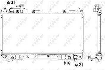 NRF Chladič, chladenie motora 53275