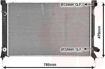 VAN WEZEL chladič, chladenie motora 03002158