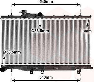 VAN WEZEL chladič, chladenie motora 51002050