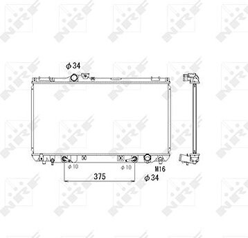 NRF Chladič, chladenie motora 53586