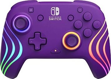 PDP Afterglow Wave Wireless Controller, na Nintendo Switch, fialový