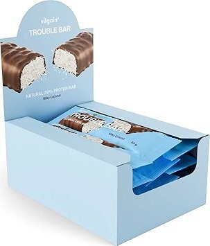 Vilgain Trouble Protein Bar 12 × 55 g Milky coconut