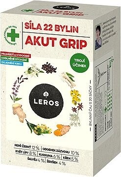 LEROS Sila 22 bylín Akut Grip 20× 2,5 g