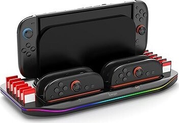 iPega SW2210 Multifunkčný nabíjací RGB stojan pre Nintendo Switch 2 Black