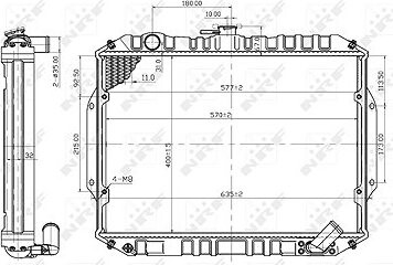 NRF Chladič, chladenie motora 503486