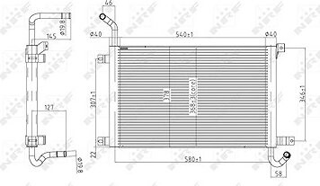 NRF Chladič, chladenie motora 50144