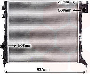 VAN WEZEL chladič, chladenie motora 33012734