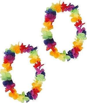 GUIRCA Havajský veniec farebný 90 cm 2 ks