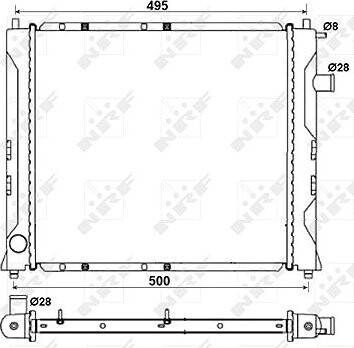 NRF Chladič, chladenie motora 58107A