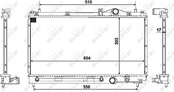 NRF Chladič, chladenie motora 50332