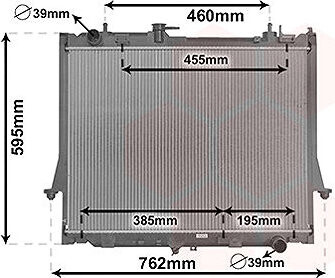 VAN WEZEL chladič, chladenie motora 36012700