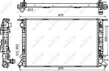 NRF Chladič, chladenie motora 53116