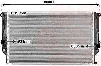 VAN WEZEL chladič, chladenie motora 53002401