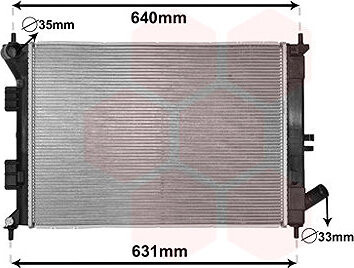 VAN WEZEL chladič, chladenie motora 82002335