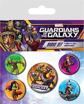 Marvel: Guardians Of The Galaxy – odznaky 5 kusov